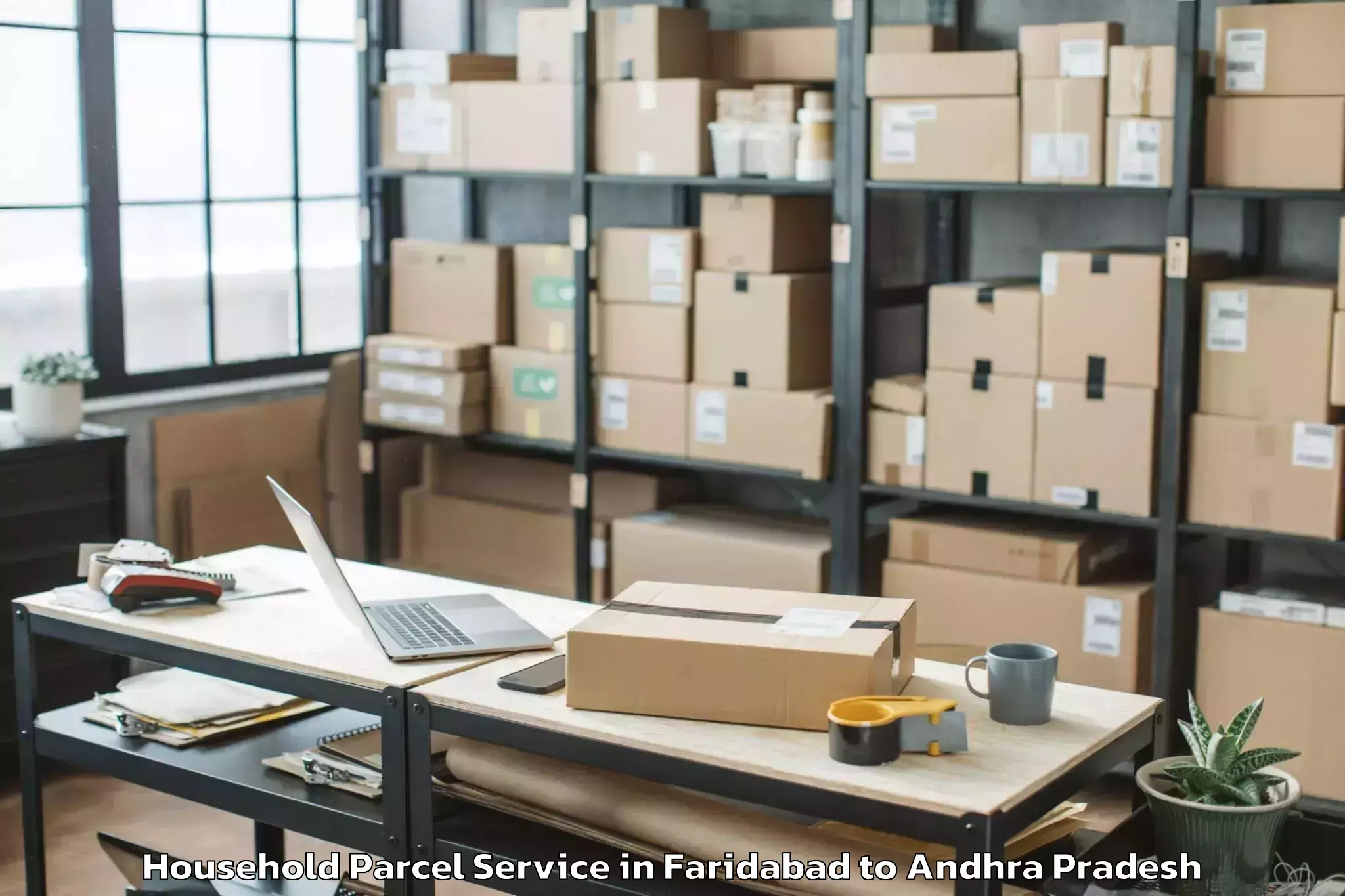 Easy Faridabad to Koyyalagudem Household Parcel Booking